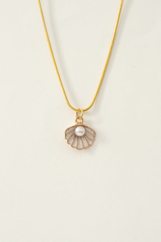 SUMMER Kette  mit hellrosa Muschel