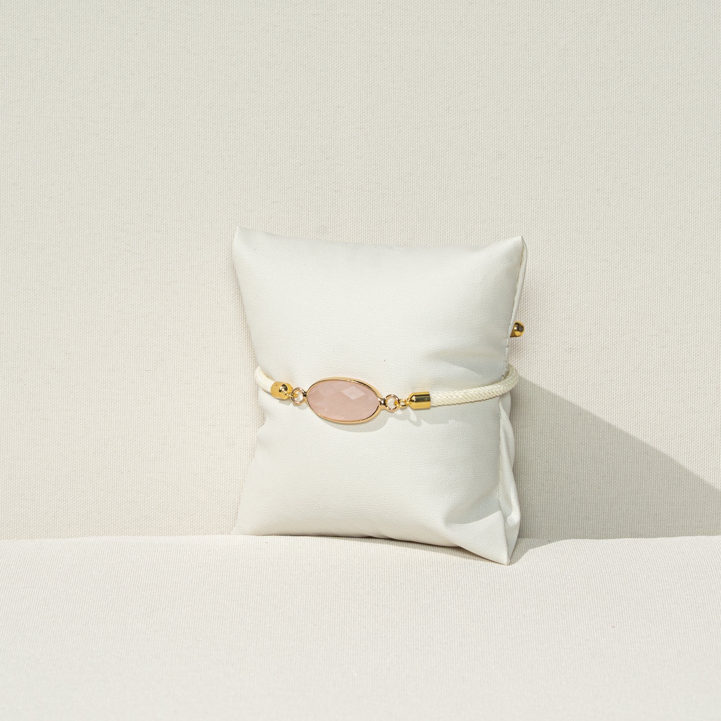 Rosenquarz Armband, handmade