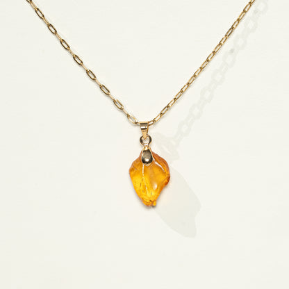Set Bernstein, Kette und Ohrringe, handmade