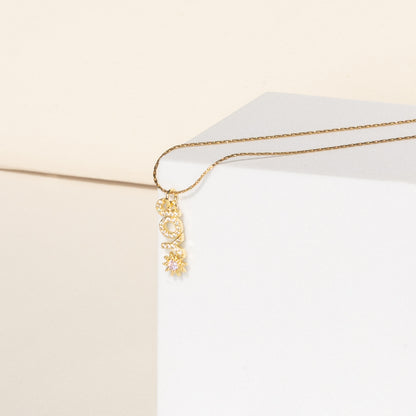 Kette 18K vergoldet mit Anhänger "JOY"