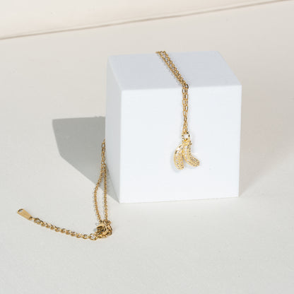 Kette 18K vergoldet mit Anhänger "Banana"