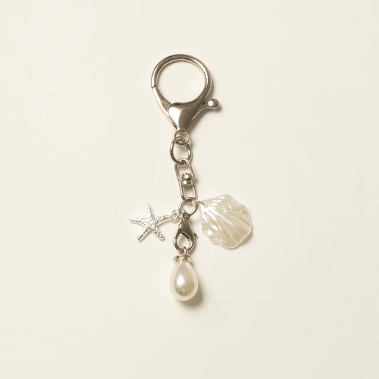 Long silver keychain