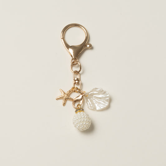Long gold keychain