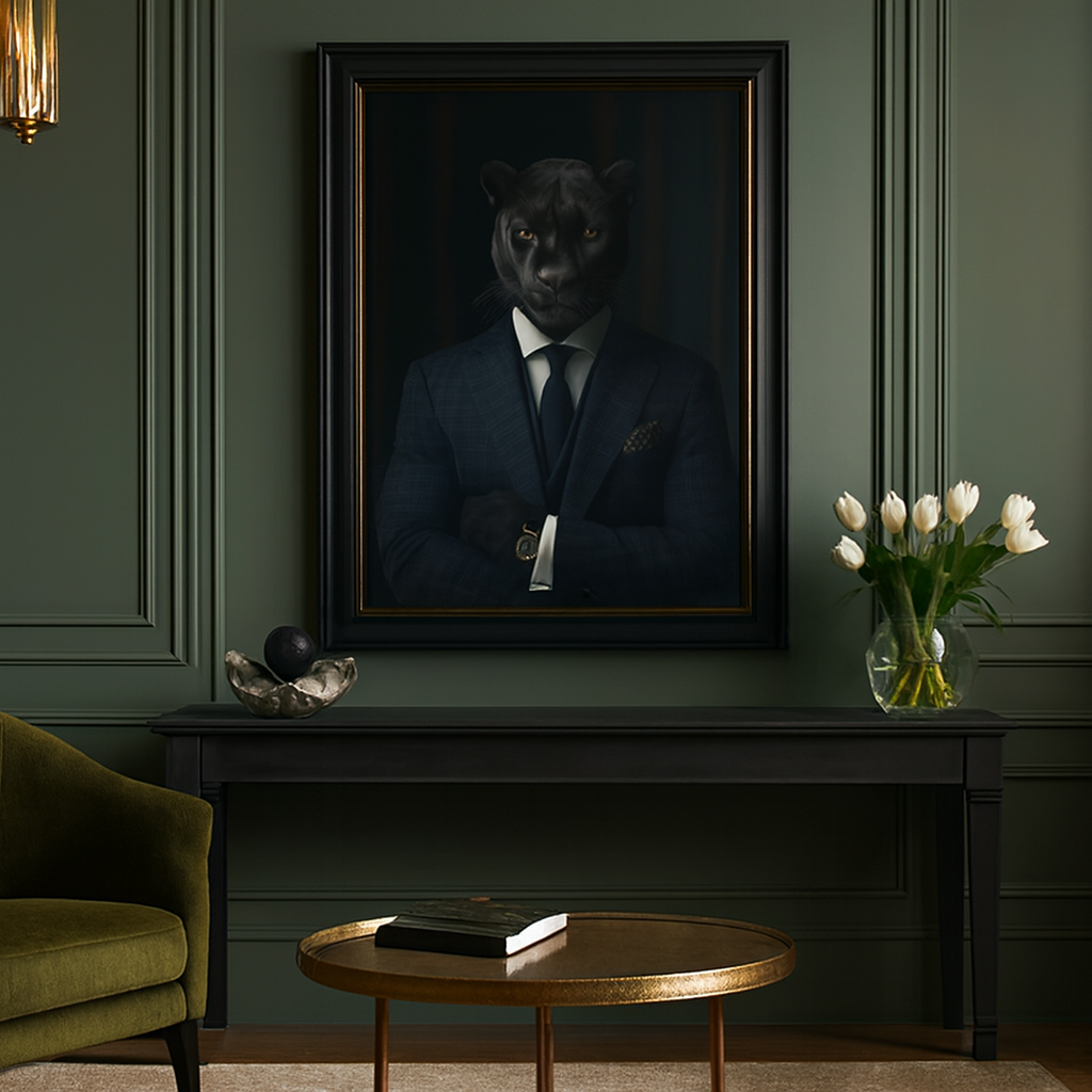 Wandbild Panther Business