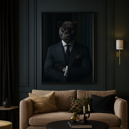Wandbild Panther Business
