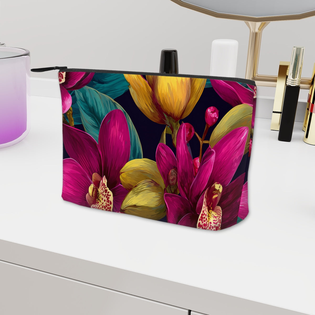 Make-up-Tasche aus robustem Oxford-Stoff