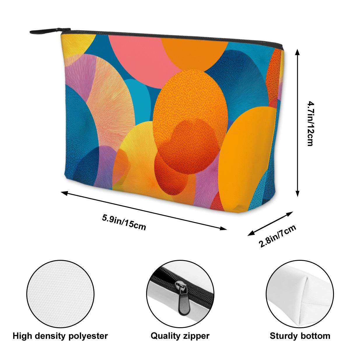 Make-up-Tasche aus robustem Oxford-Stoff