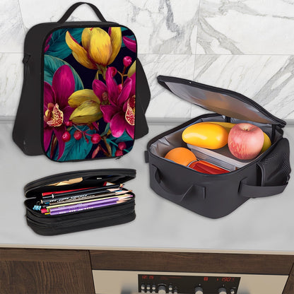 Amor di Stelle® NOVA 3-teiliges Set: Rucksack, Lunchbag & Federmäppchen