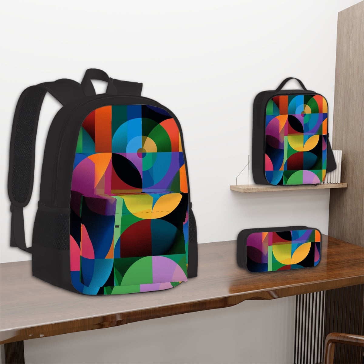 Amor di Stelle® NOVA 3-teiliges Set: Rucksack, Lunchbag & Federmäppchen