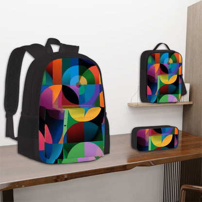 Amor di Stelle® NOVA 3-teiliges Set: Rucksack, Lunchbag & Federmäppchen