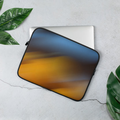 Designer Laptop Tasche yellow/blue