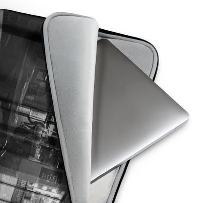 Designer Laptop Tasche black & white